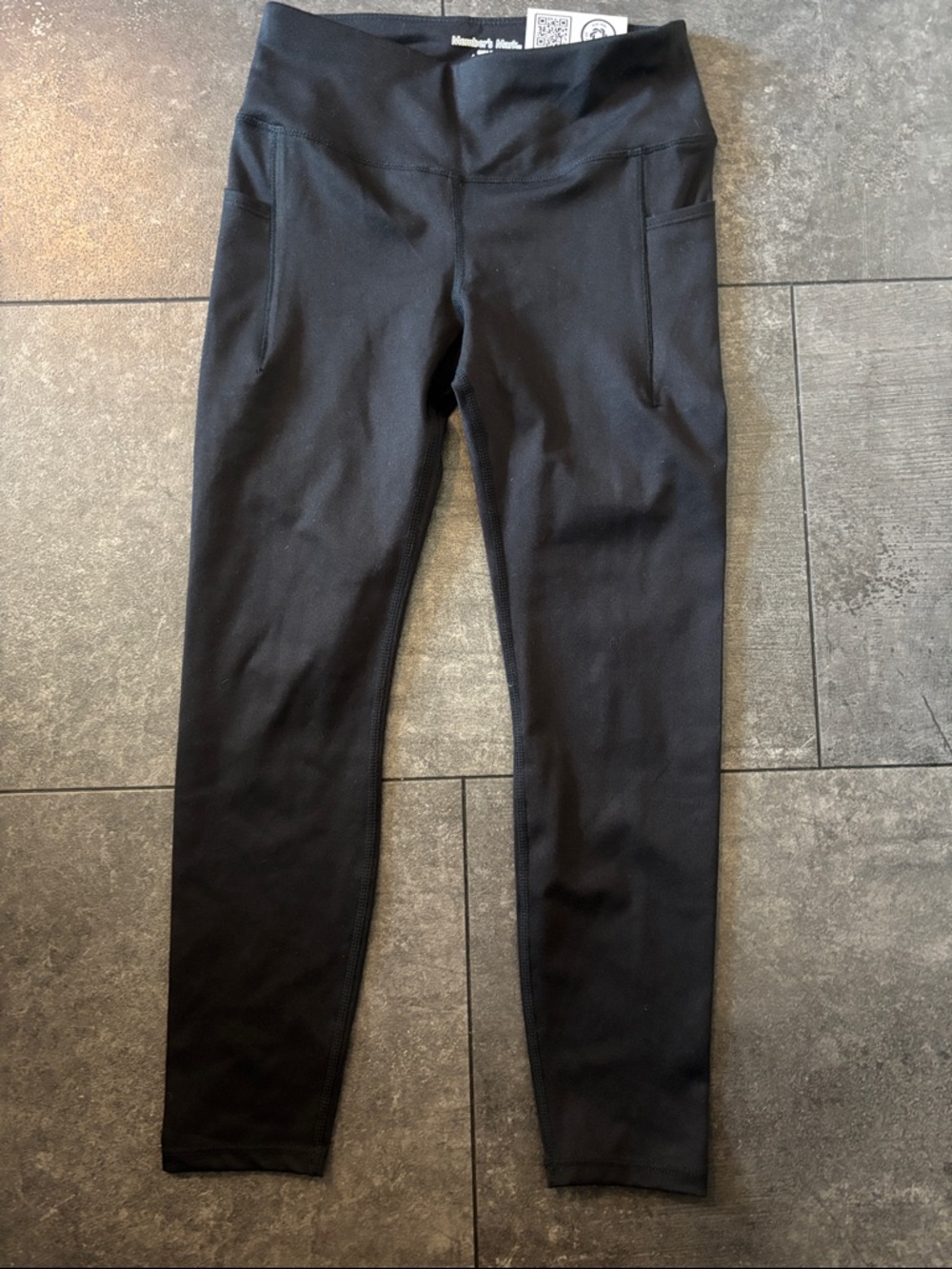 Black High-Waist Pocket Leggings
